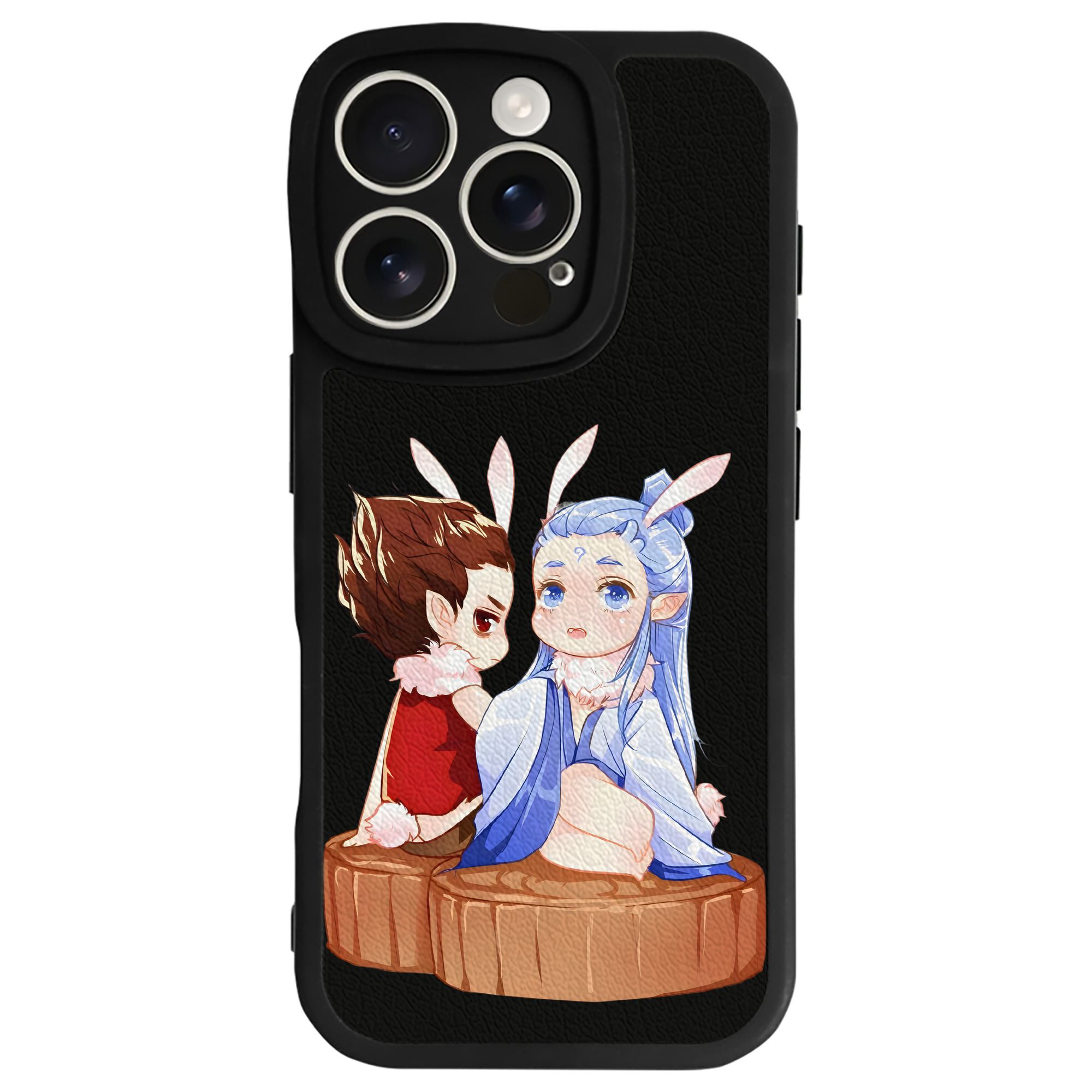 （画像用） Ne Zha 2 ナタ 魔童の大暴れ 【iPhone 16シリーズ対応】シリコンスマホケース（レザー調） 材質：シリコン